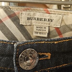 Burberry dark wash blue jeans